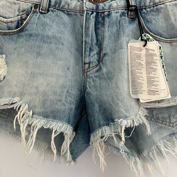 Zara Raw Hem Shorts Size 4 NWT - Picture 4 of 5